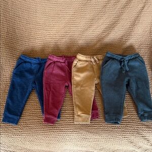 Cozy Kids Jogger Pants Set - Navy, Maroon, Khaki, Dark Gray